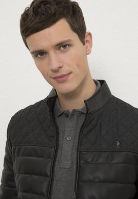 Erkek Siyah Deri Mont Kaban - 50215656003