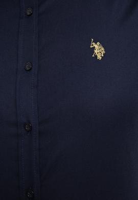 Kadın Lacivert Gömlek Uzunkol Basic - 50219519048