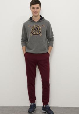 Erkek Bordo  Eşofman Altı - 50232119009