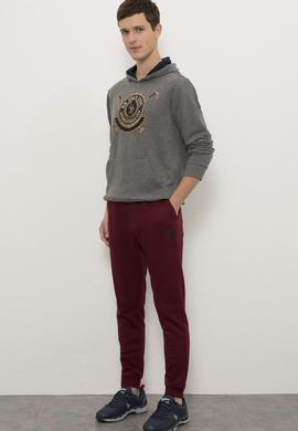 Erkek Bordo  Eşofman Altı - 50232119009