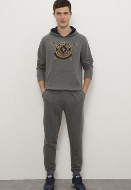 Erkek Antrasit Melanj Eşofman Altı - 50232119047