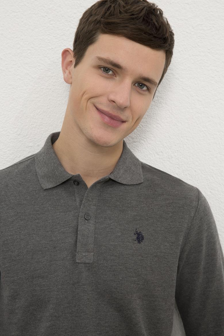 Erkek Antrasit Melanj Basic Sweatshirt - 50225335004