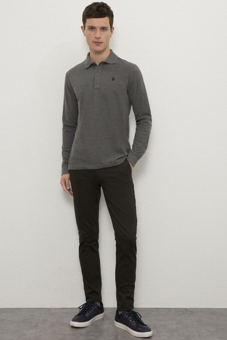 Erkek Antrasit Melanj Basic Sweatshirt - 50225335004