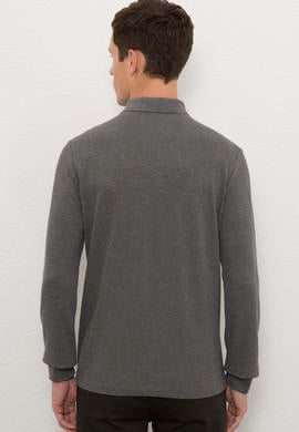 Erkek Antrasit Melanj Basic Sweatshirt - 50225335004