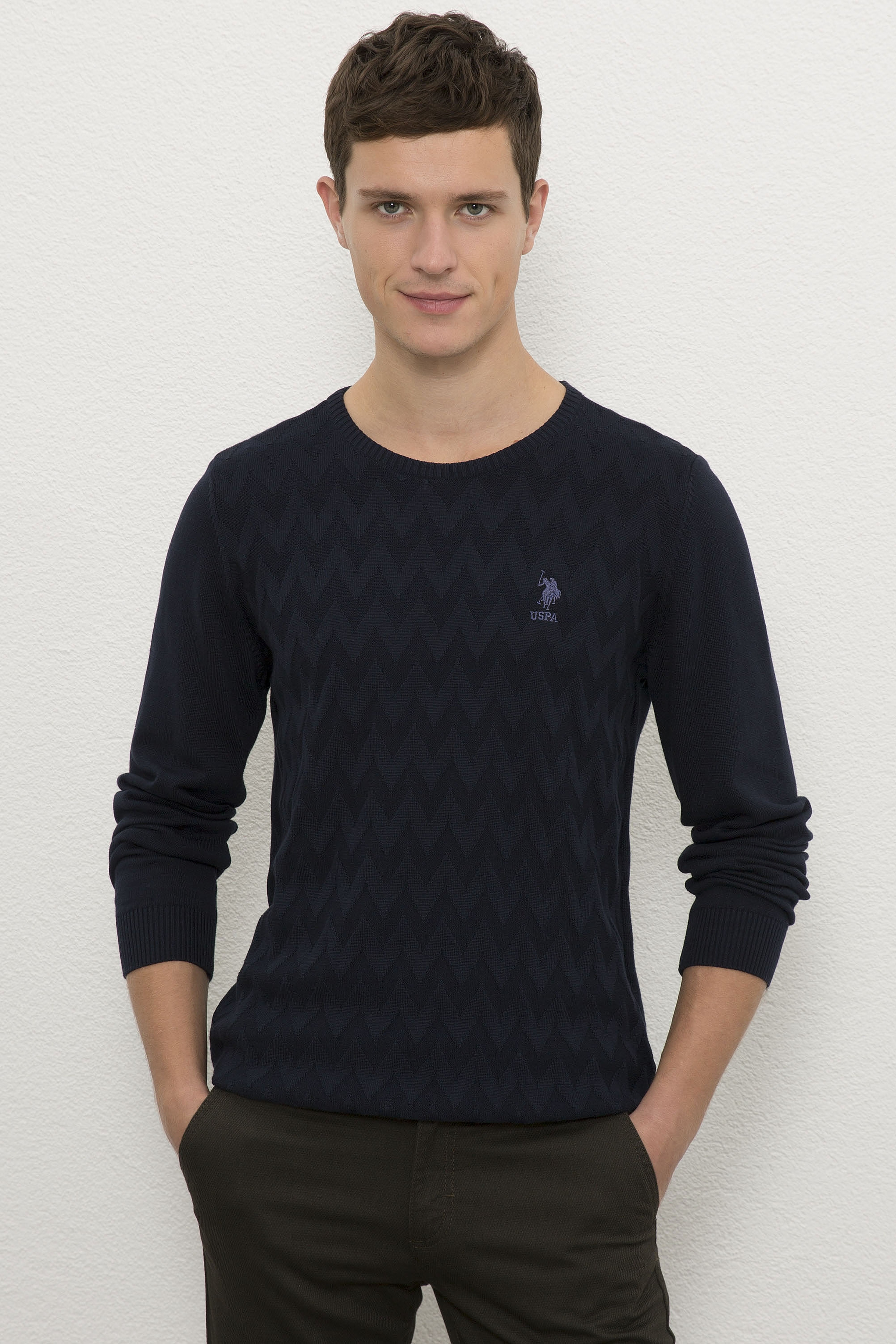 Erkek Lacivert Kazak - Image 1