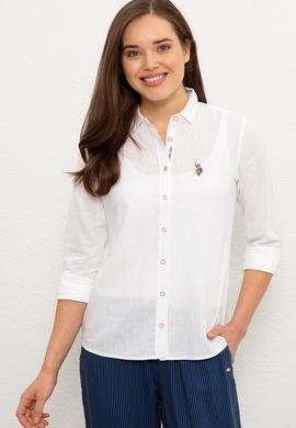 Kadın Beyaz Gömlek Uzunkol Basic - 50219042048