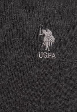 Erkek Antrasit Melanj Bisiklet Yaka Triko Kazak - 50223878028