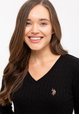 Kadın Siyah Basic Kazak - 50224708018