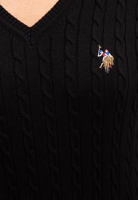 Kadın Siyah Basic Kazak - 50224708018