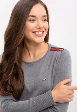 Kadın Gri Triko Kazak - 50223950014