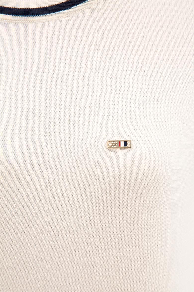 Kadın Beyaz Triko Kazak - 50223951023