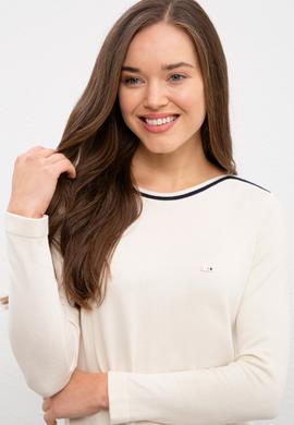 Kadın Beyaz Triko Kazak - 50223951023