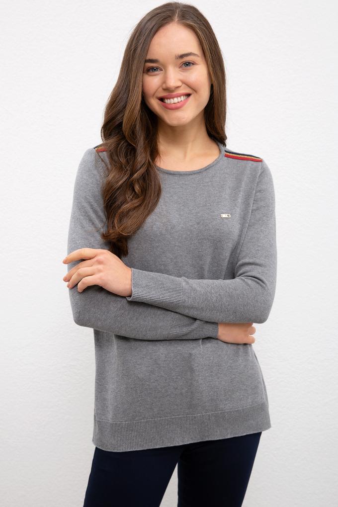 Kadın Gri Triko Kazak