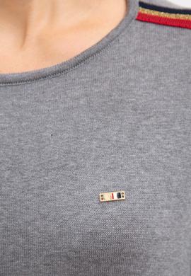 Kadın Gri Triko Kazak - 50223950014