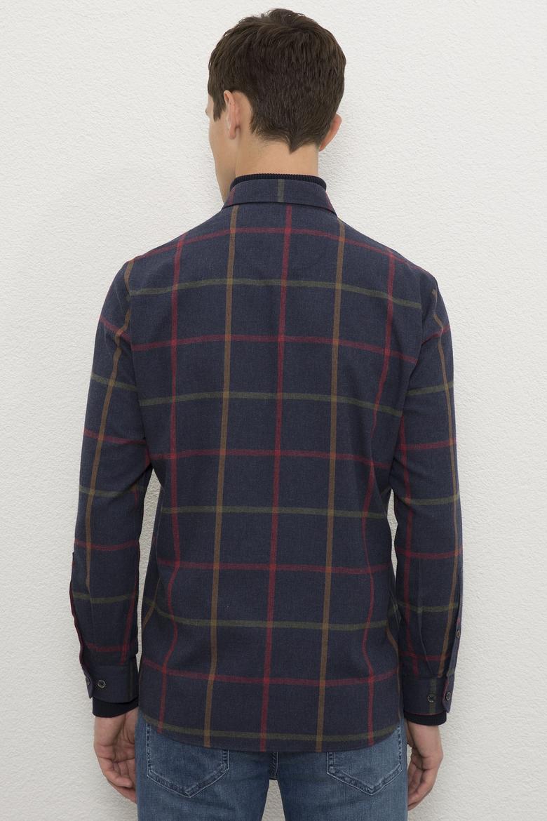 Erkek Lacivert Gömlek Uzunkol - 50225283017