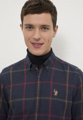 Erkek Lacivert Gömlek Uzunkol - 50225283017