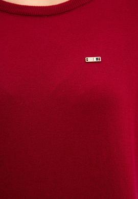 Kadın Bordo Basic Kazak - 50224704048