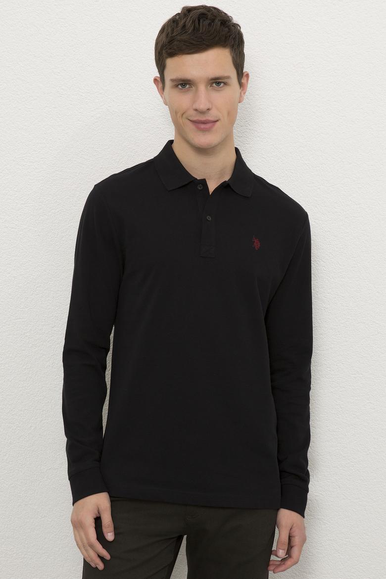 Erkek Siyah Basic Sweatshirt