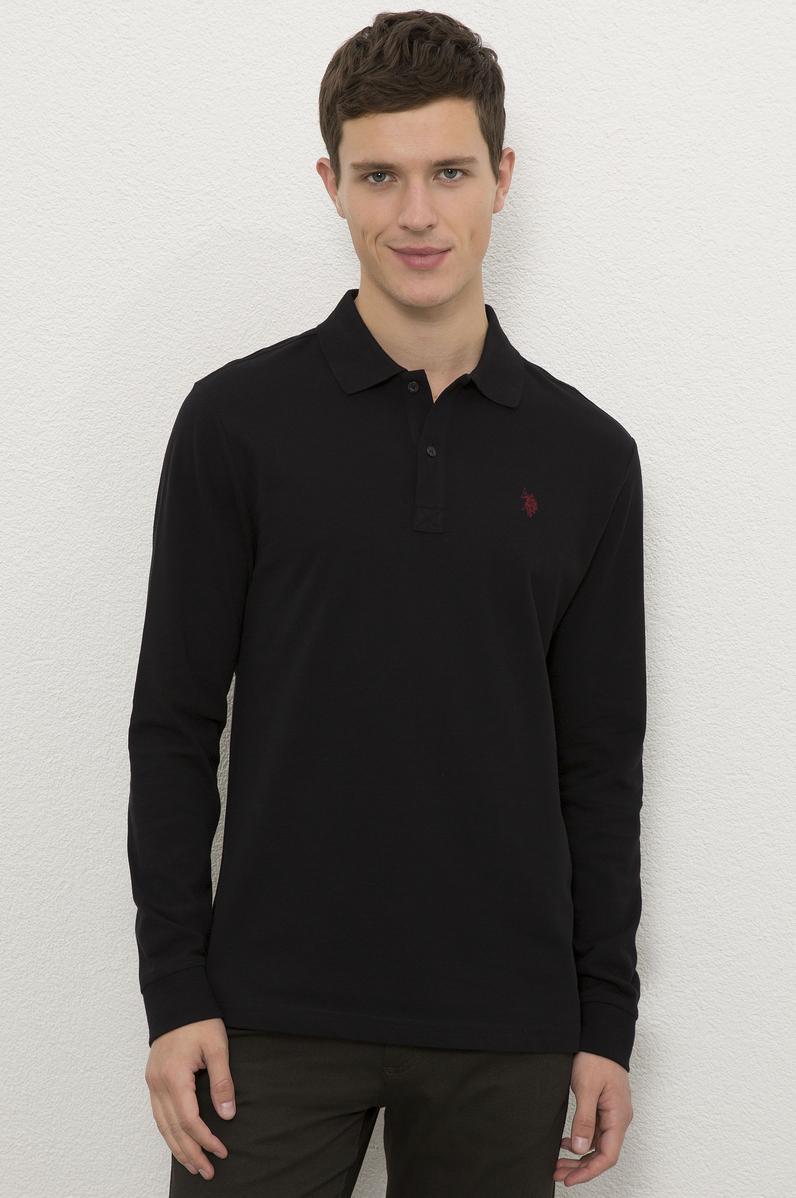 Erkek Siyah Basic Sweatshirt