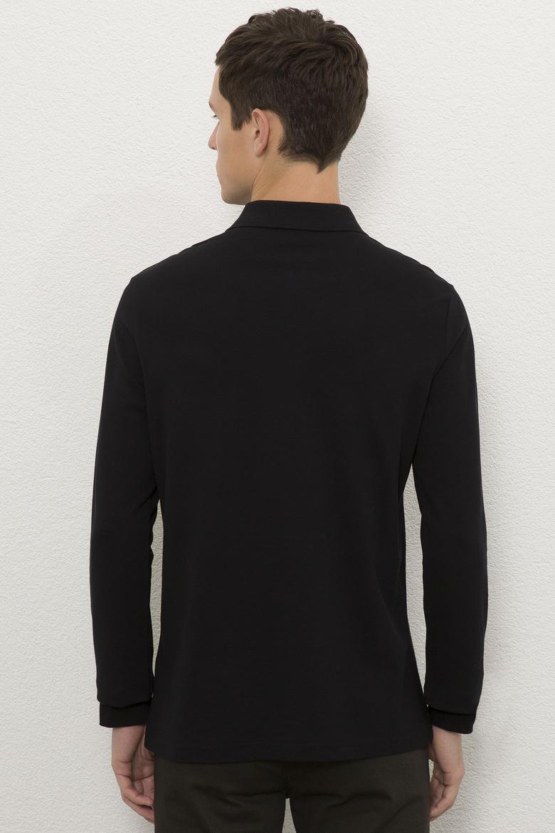 Erkek Siyah Basic Sweatshirt - 50225335035