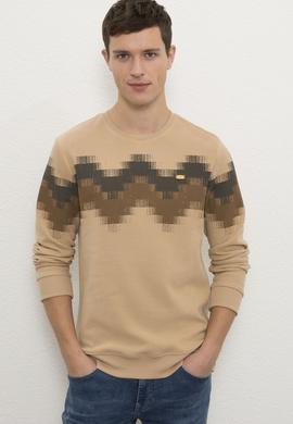 Erkek Camel Sweatshirt - 50225401031
