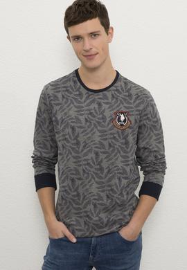 Erkek Antrasit Melanj Sweatshirt - 50225440039