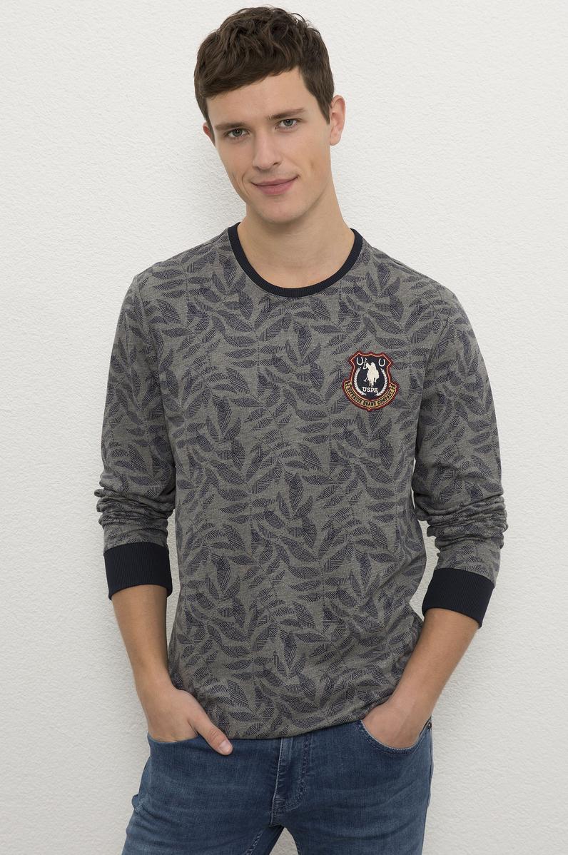 Erkek Antrasit Melanj Sweatshirt