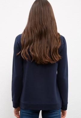 Kadın Lacivert Sweatshirt - 50225638028