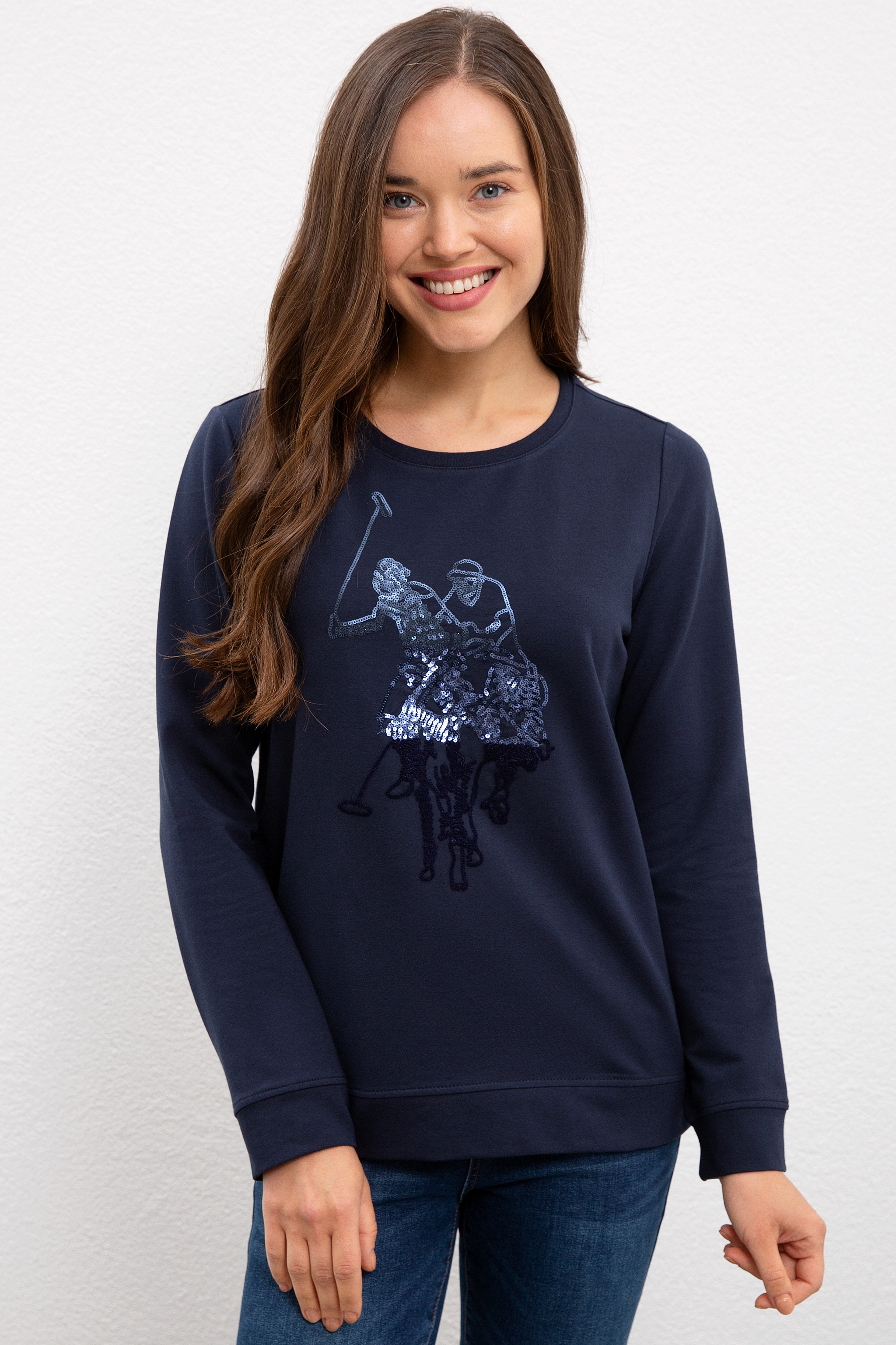 Kadın Lacivert Sweatshirt - Image 1