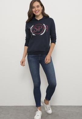 Kadın Lacivert Sweatshirt - 50225957006