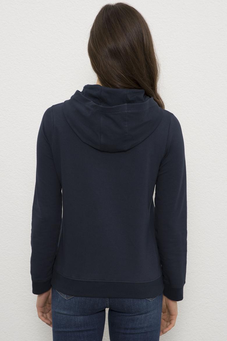 Kadın Lacivert Sweatshirt - 50225957006