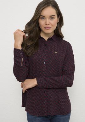 Kadın Lacivert Uzun Kollu Gömlek - 50226418010