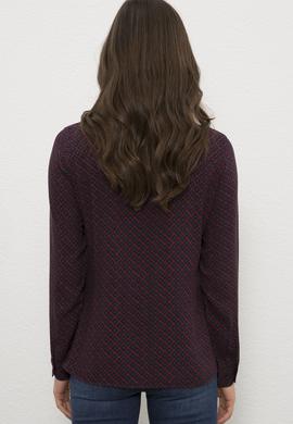 Kadın Lacivert Uzun Kollu Gömlek - 50226418010