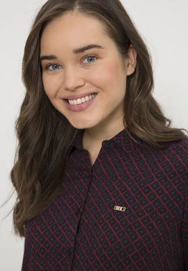 Kadın Lacivert Uzun Kollu Gömlek - 50226418010