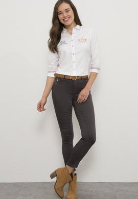 Kadın Beyaz Gömlek Uzunkol - 50229242002