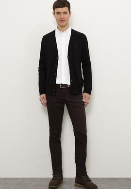 Erkek Siyah Triko Hırka - 50229572019