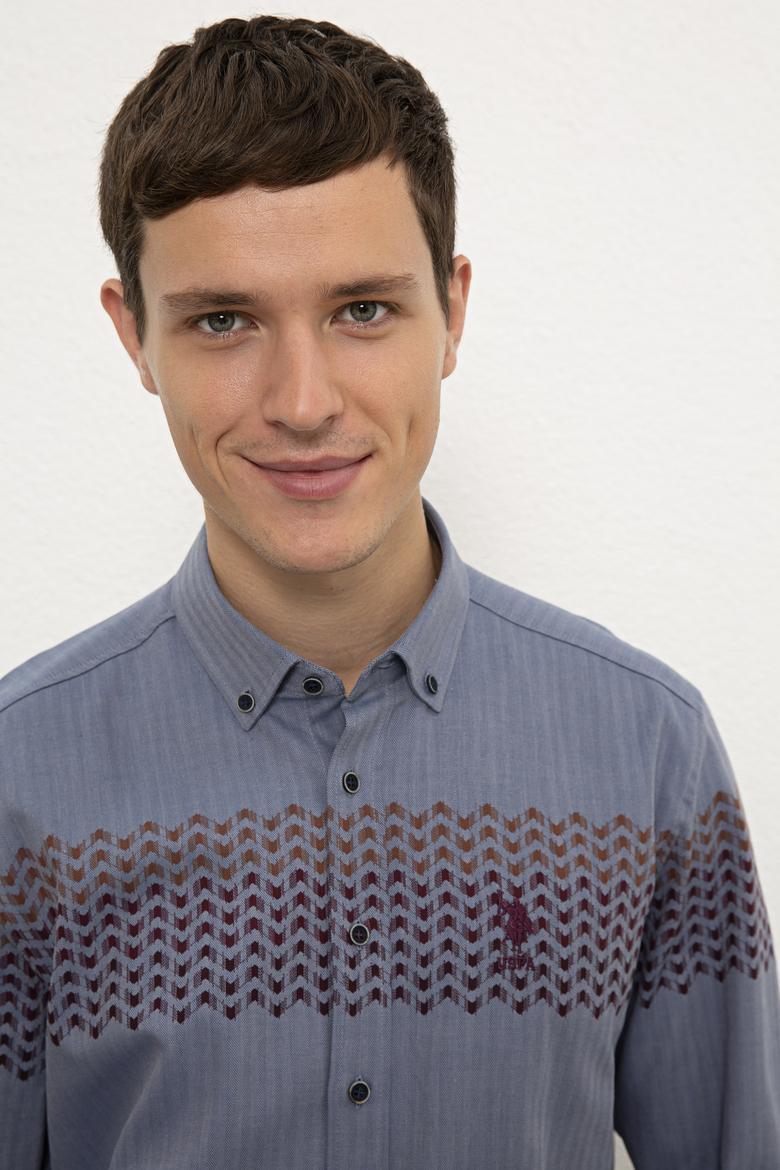 Erkek Lacivert Gömlek Uzunkol - 50225288004