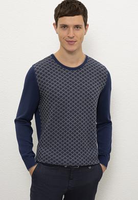 Erkek İndigo Kazak - 50223882038