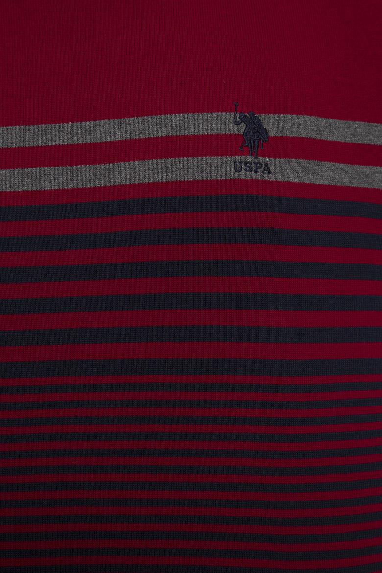 Erkek Bordo Bisiklet Yaka Triko Kazak - 50223883037