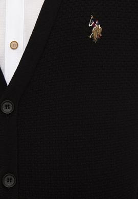 Erkek Siyah Basic Triko Hırka - 50224887013