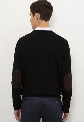 Erkek Siyah Basic Triko Hırka - 50224887013