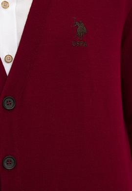 Erkek Bordo  Triko Hırka - 50229572010