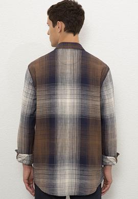 Erkek Kahverengi Gömlek Uzunkol - 50225516010