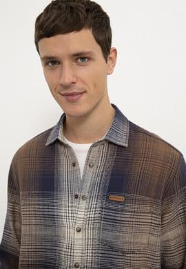 Erkek Kahverengi Gömlek Uzunkol - 50225516010