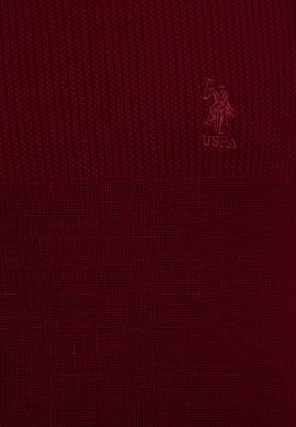 Erkek Bordo Bisiklet Yaka Triko Kazak - 50223879048