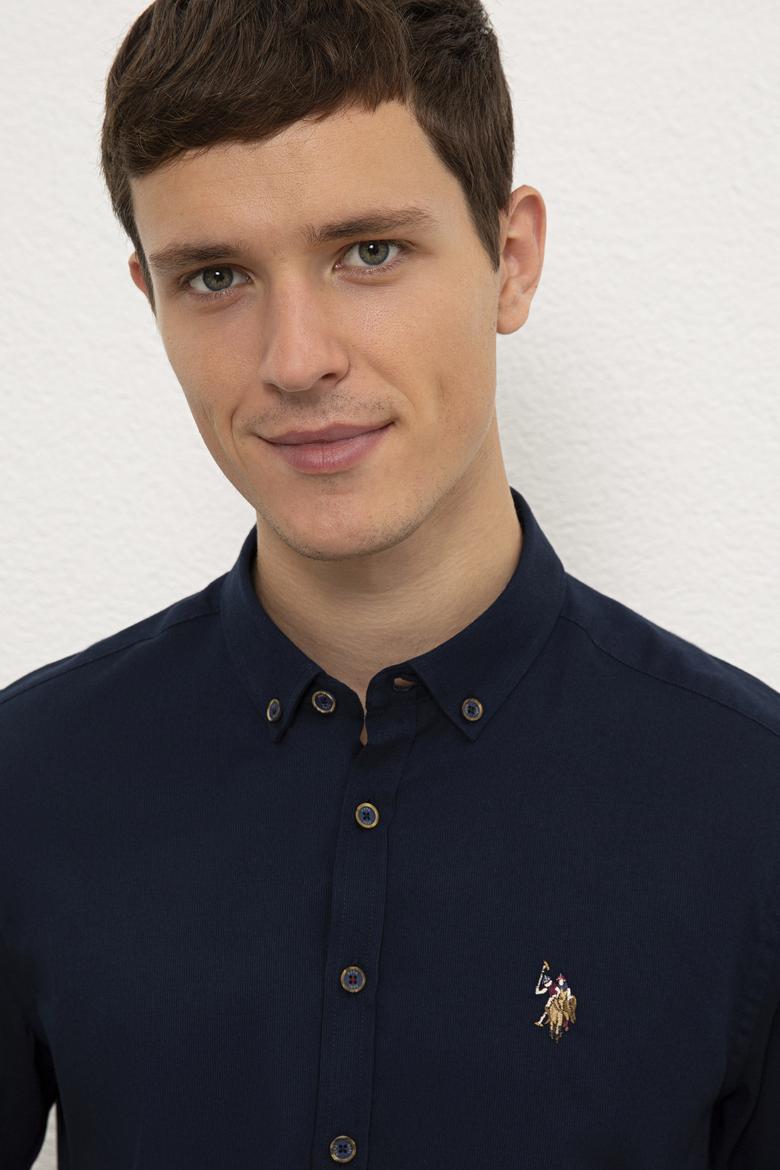 Erkek Lacivert Gömlek Uzunkol - 50229156010