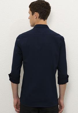 Erkek Lacivert Gömlek Uzunkol - 50229156010