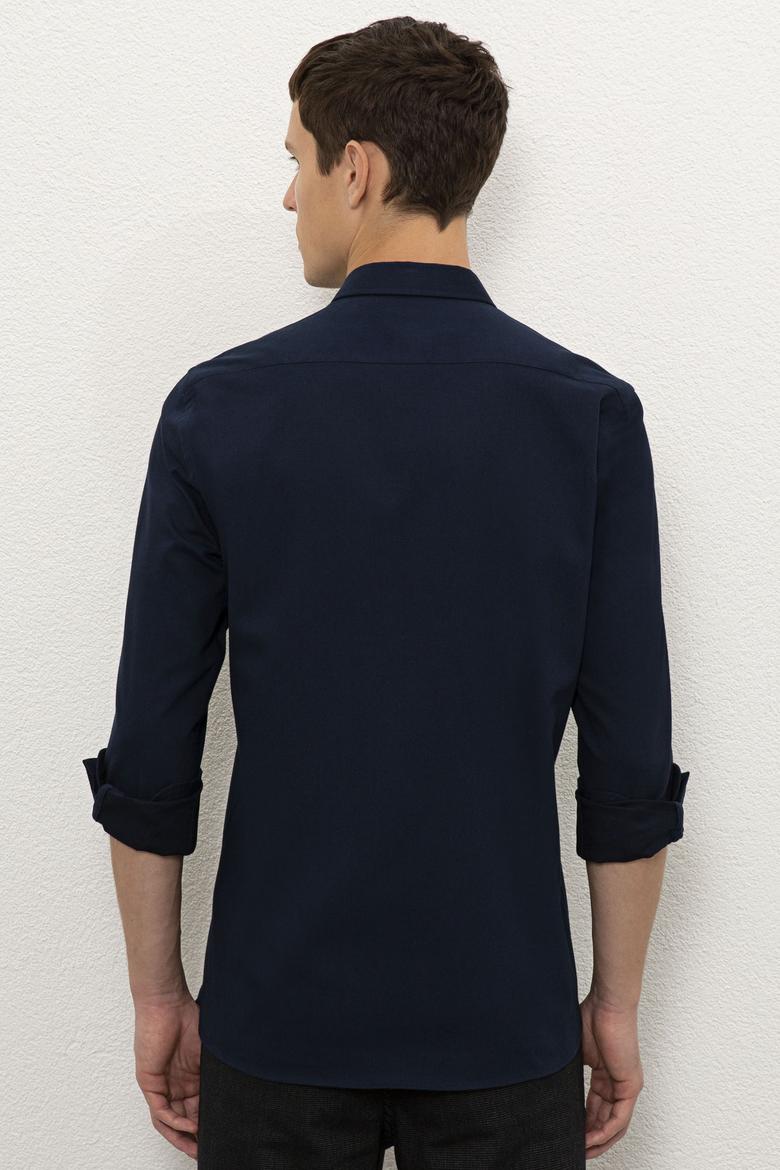Erkek Lacivert Gömlek Uzunkol - 50229156010