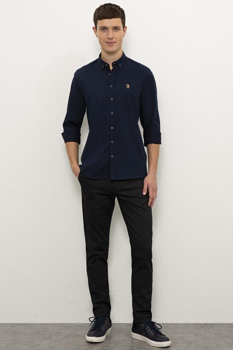 Erkek Lacivert Gömlek Uzunkol - 50229156010