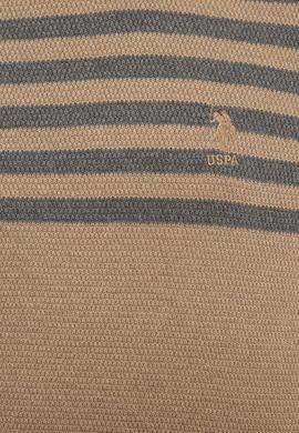 Erkek Camel Melanj Bisiklet Yaka Triko Kazak - 50223820049